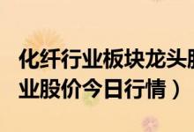 化纤行业板块龙头股有哪些（4月14日化纤行业股价今日行情）