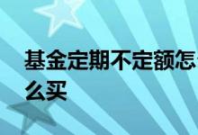 基金定期不定额怎么设置 基金定期不定额怎么买