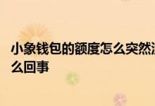 小象钱包的额度怎么突然没有了 小象钱包有额度借不出来怎么回事