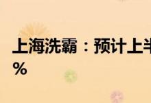 上海洗霸：预计上半年净利同比增158%-196%
