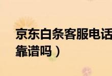 京东白条客服电话人工是95518（京东白条靠谱吗）