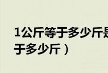 1公斤等于多少斤是几年级学的呀（1公斤等于多少斤）