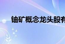 铀矿概念龙头股有哪些铀矿概念股名单