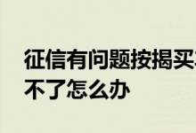征信有问题按揭买车怎么办 买车按揭征信过不了怎么办