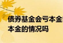 债券基金会亏本金吗 债券型基金会出现亏完本金的情况吗