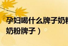 孕妇喝什么牌子奶粉好（推荐最受欢迎的孕妇奶粉牌子）