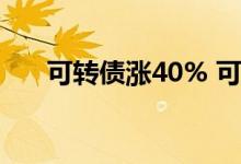 可转债涨40% 可转债涨20%会临停吗