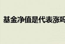 基金净值是代表涨吗 基金净值趋势一定涨吗