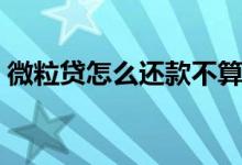 微粒贷怎么还款不算违约（微粒贷怎么还款）