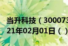 当升科技（300073）今日股票行情查询（2021年02月01日（））