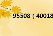 95508（4001895555是什么电话）