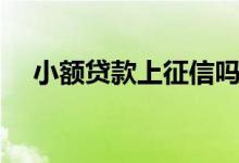 小额贷款上征信吗（什么贷款不上征信）