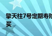 擎天柱7号定期寿险 擎天柱7号定期寿险在哪买