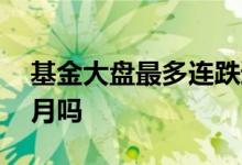 基金大盘最多连跌过几天 基金可能连跌一个月吗