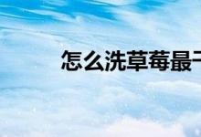 怎么洗草莓最干净（怎么洗粉扑）
