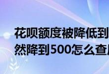 花呗额度被降低到500怎么回事 花呗额度突然降到500怎么查原因
