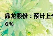 鼎龙股份：预计上半年净利同比增长93%-116%