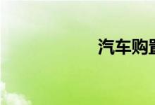  汽车购置税交多少? 