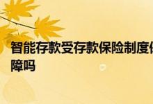 智能存款受存款保险制度保障吗 智能存款受存款保险制度保障吗