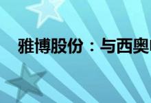 雅博股份：与西奥电梯签署战略合作协议