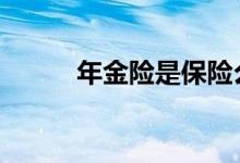 年金险是保险么 年金险是保险么