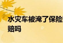 水灾车被淹了保险赔多少 水灾车被淹了保险赔吗