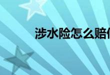 涉水险怎么赔偿的 涉水险怎么赔