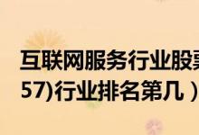 互联网服务行业股票有哪些（中科金财(002657)行业排名第几）