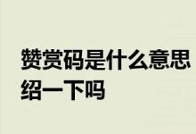 赞赏码是什么意思 赞赏码是什么意思 可以介绍一下吗