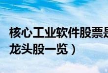 核心工业软件股票是什么（核心工业软件相关龙头股一览）