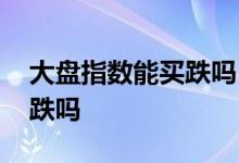 大盘指数能买跌吗 股票大盘指数可以买涨买跌吗
