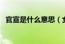 官宣是什么意思（女生说官宣是什么意思）