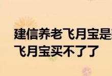 建信养老飞月宝是建行的吗 为什么建信养老飞月宝买不了了