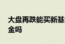 大盘再跌能买新基金么 大盘高点可以买新基金吗