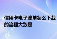 信用卡电子账单怎么下载 开通中国银行信用卡电子账单业务的流程大致是
