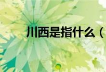 川西是指什么（川西是指什么地方）