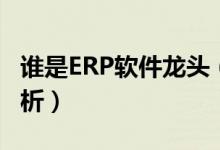 谁是ERP软件龙头（ERP软件价格行情走势分析）