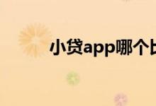 小贷app哪个比较好（小贷app）