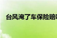 台风淹了车保险赔吗 台风淹了车保险赔吗