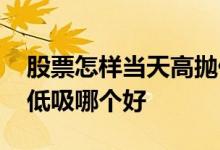 股票怎样当天高抛低吸 基金长期持有和高抛低吸哪个好