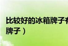 比较好的冰箱牌子有哪些（最好的冰箱有哪些牌子）