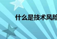 什么是技术风险 什么是技术性牛市