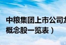 中粮集团上市公司龙头股票有哪些（中粮集团概念股一览表）