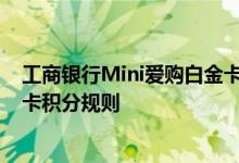 工商银行Mini爱购白金卡费用说明 工商银行Mini爱购白金卡积分规则