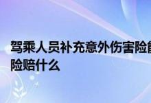 驾乘人员补充意外伤害险能赔多少 驾乘人员补充意外伤害保险赔什么