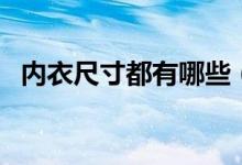 内衣尺寸都有哪些（内衣尺寸都有多大的）