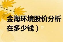 金海环境股价分析（金海环境603311股票现在多少钱）