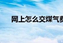 网上怎么交煤气费? 网上煤气费怎么交