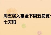 周五买入基金下周五卖算七天吗 基金周一买入下周一卖出满七天吗