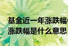 基金近一年涨跌幅60%是真的吗 基金近一年涨跌幅是什么意思